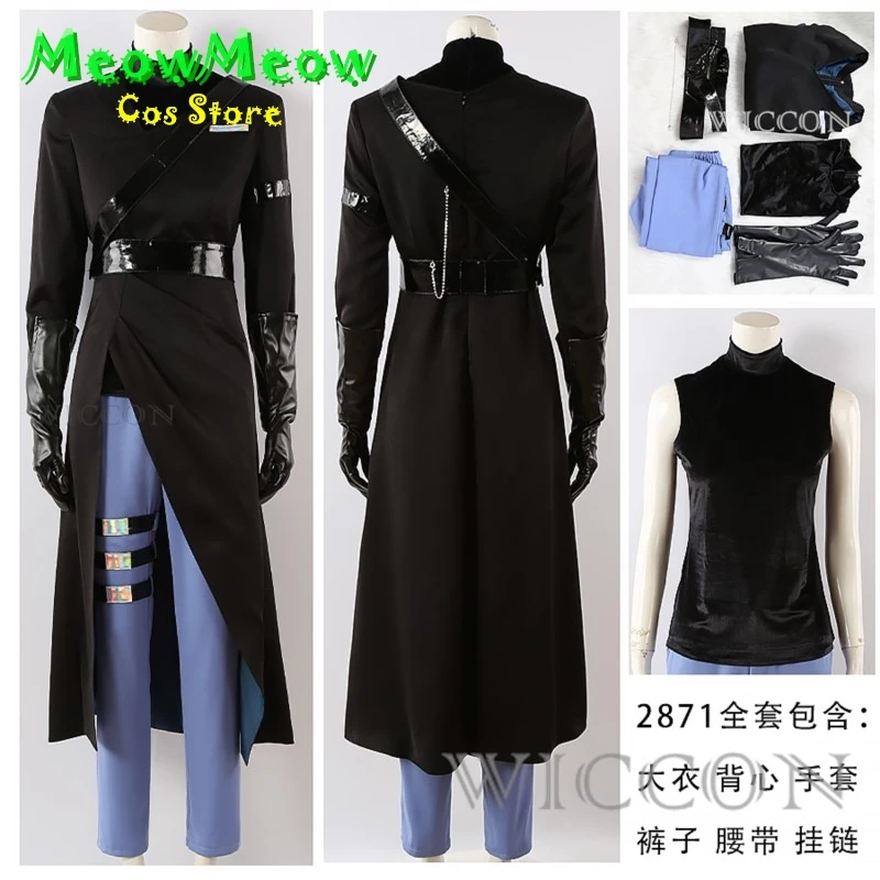 Alien Stage Anime Ivan Cosplay Black Sorrow Cosplay Black Wig Role Play Party Pants Belt Halloween Carnival Costume Outfit