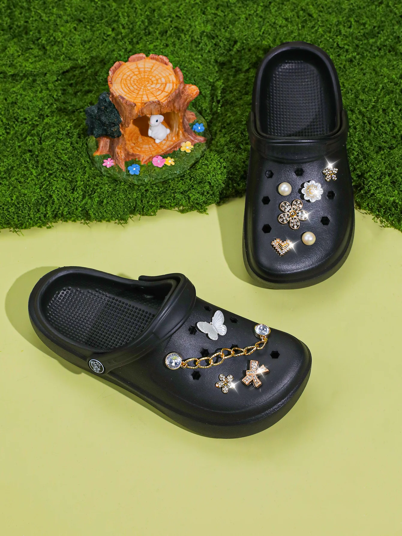 Lässige Clogs und Pantoletten, Leichte EVA-Gartenschuhe, Rutschfeste Sandalen, Atmungsaktive Slip-On-Schuhe für Drinnen und Draußen 666 – Detail 3