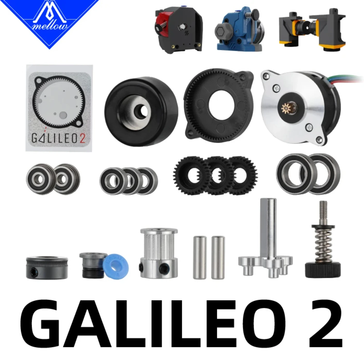 Galileo 2-kits door LDO (G2E & G2Z) voor extruder / Z-aandrijfmotor voor Voron V2 en Micron 3D-printer Stealthburner Toolhead