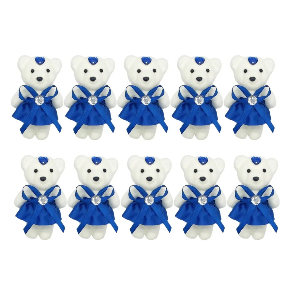 10pcs/set Wedding Gift Foam Bear Bear Foam Animal Mini Bear Flower Bouquet Cartoon 12cm Cartoon Bouquet Girlfriends