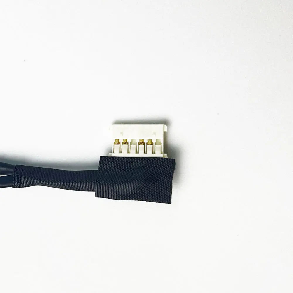 Conector de energia dc com cabo, cabo para laptops e computadores, 2 peças