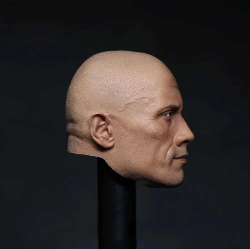 

1/6 Dwayne Johnson Head Sculpt Blad Male Soldier Head Carving Delicate Painted Actor StarModel Fit 12'' Action Figure Body