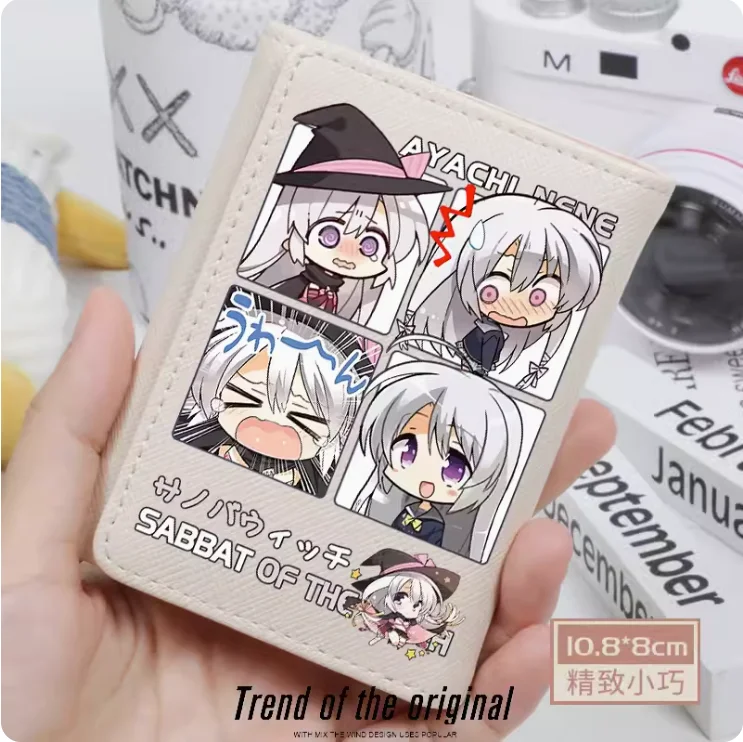 

Anime SABBAT OF THE WITCH Ayachi Nene Fashion Wallet PU Purse Card Coin Hasp Money Bag Cosplay Gift B050