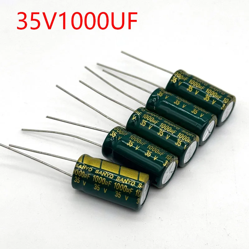 10pcs/lot 35v 1000UF 10*20 High Frequency Low Impedance Aluminum Electrolytic Capacitors 1000uf 35v