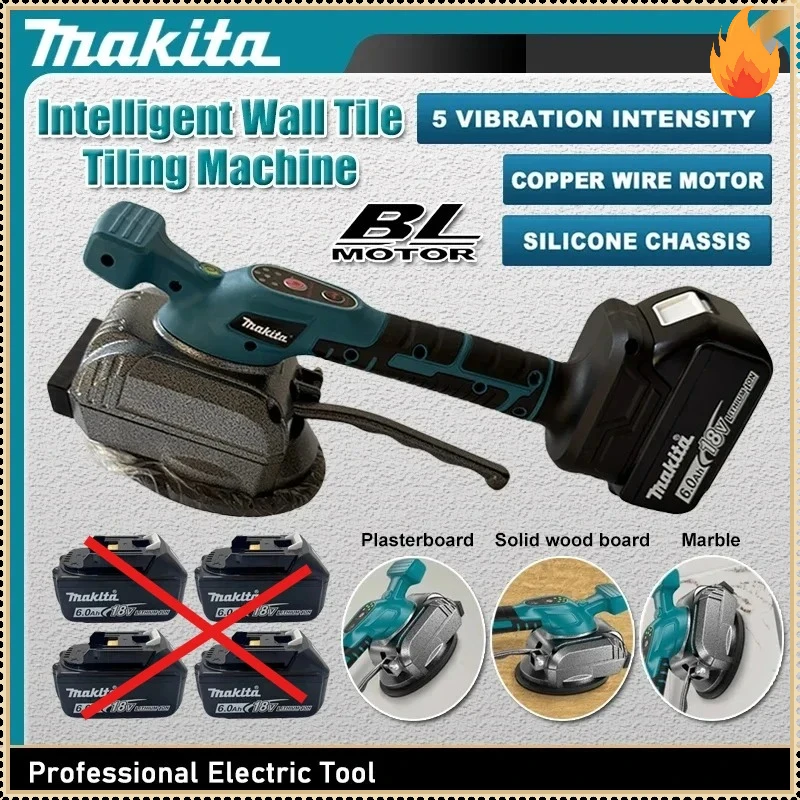 

Плиткоукладочная машина Makita для 18-вольтовых аккумуляторов с 8-ступенчатой регулировкой скорости, высокой производительностью, для укладки плитки на стены и полы, инструмент для домашнего ремонта.