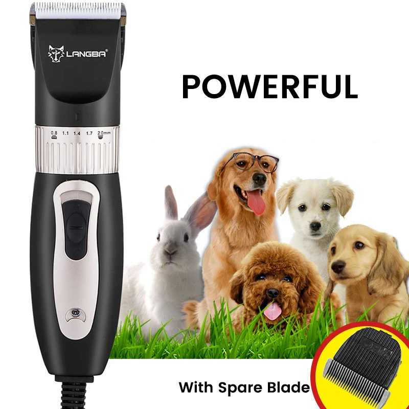 100-240V Professional Corded Dog Hair Clippers Powerful Cat Pet Trimmer Goat Sheep Corded Clipper Cutting Machine Shaver Cutter