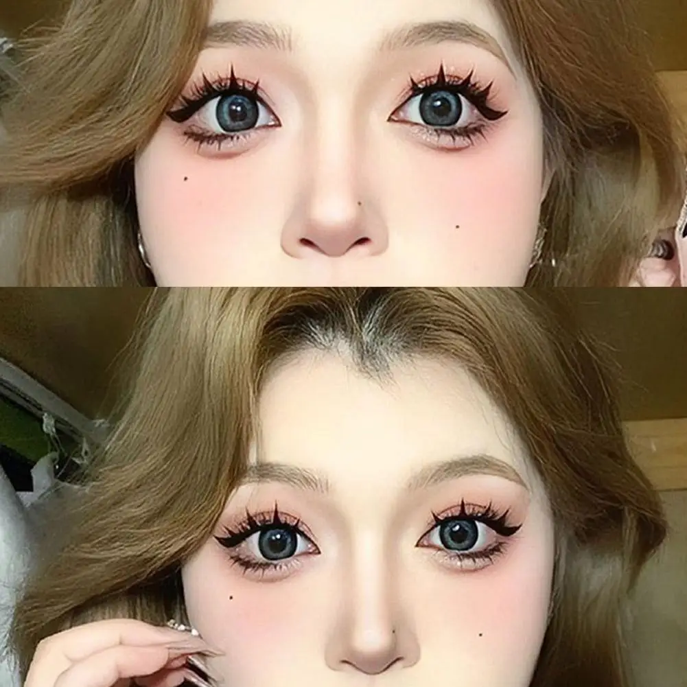 Cílios postiços naturais realistas densos único cluster cílios estilo mangá reutilizáveis cluster cílios adequados para iniciante m9h6