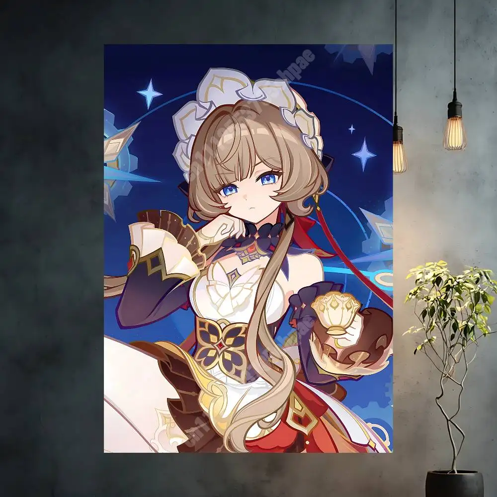 Genshin Impact Sandrone Marionette Aesthetic Poster Gallery Prints HD Home Wall Art Stylish