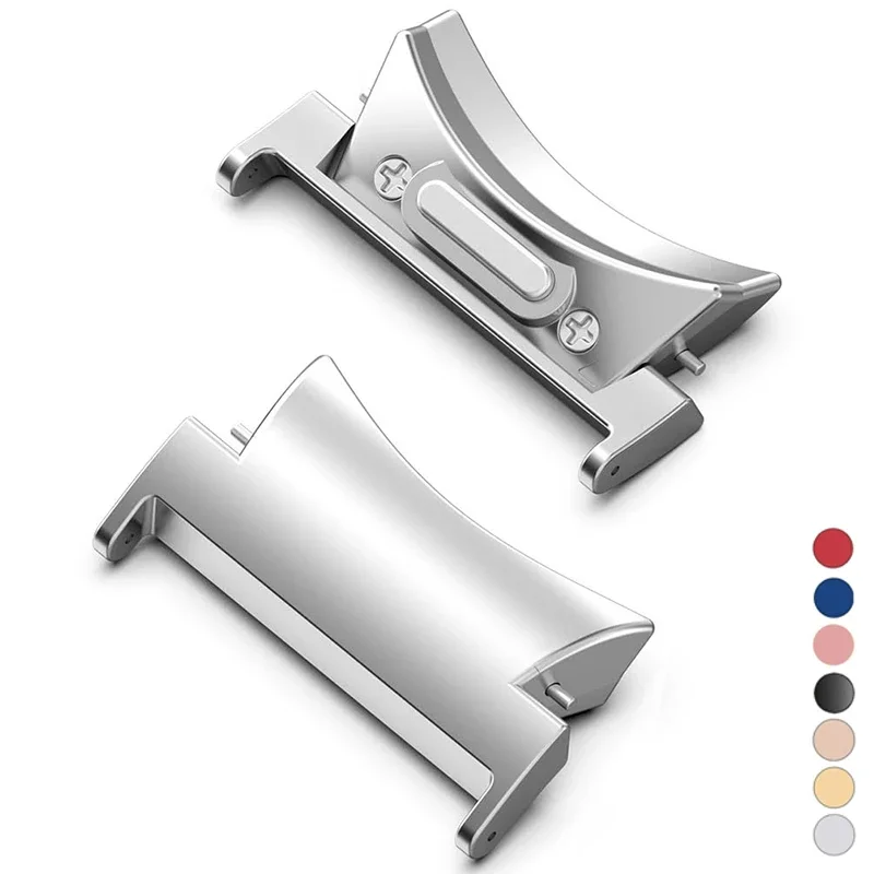 Quick Fit Connector für Samsung Galaxy Watch 6 5 4 40 44 mm für Galaxy Watch6 Classic 42 46 mm 43 47 mm 2 Stück Edelstahl-Adapter