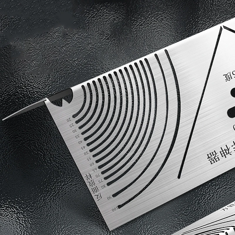 Nova ferramenta de marcação de ângulo e arco, trazador de dupla finalidade de arco linear ajustável, ferramenta de dobra de tubo quadrado, ferramenta de desenho de linha paralela