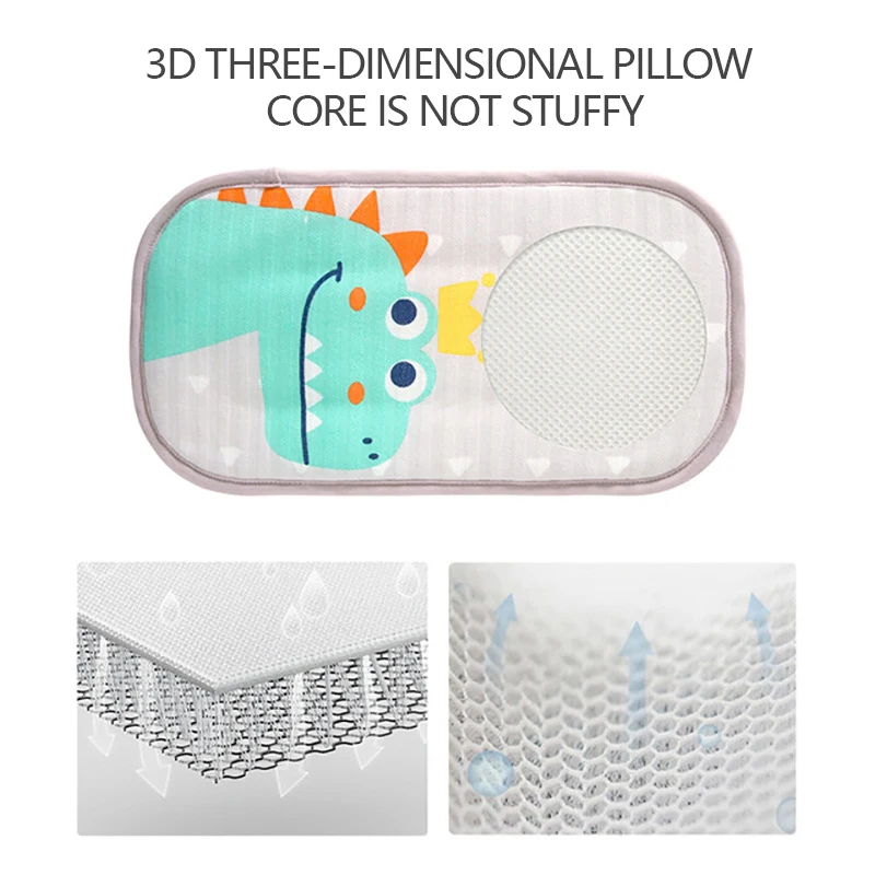 Almohada de lactancia de seda de hielo para bebés recién nacidos, cojín elástico transpirable para el brazo, cuidado diario infantil, Verano