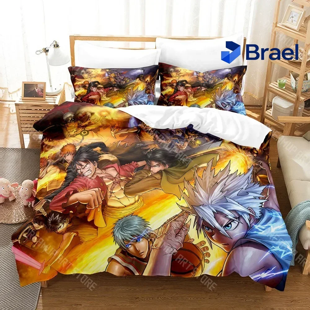 Exquisite 3d Print Hunter X Hunter Anime Bedding Set Single Twin Full Queen King Size Bed Set Adult Kid Bedroom Fashion Home Tex