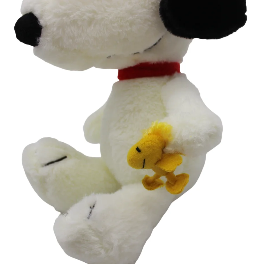 1 pieza 25CM perro Snoopy con Woodstock el lindo pájaro juguetes de peluche suaves juguetes para perros Snoopy el mejor regalo de cumpleaños regalo del Día de San Valentín