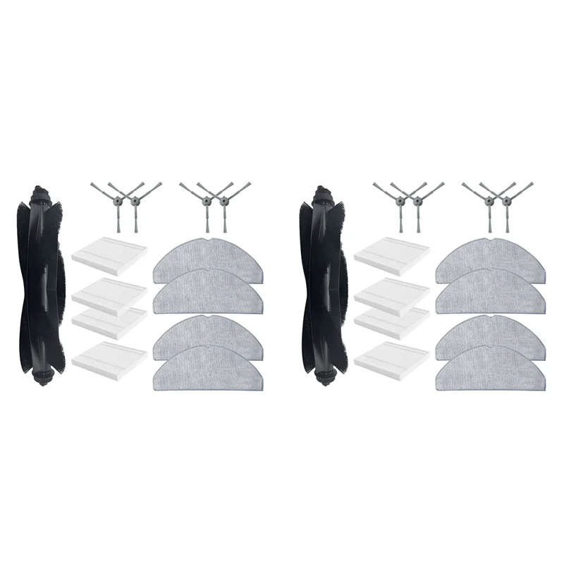 

Hot Sale-2 Set For Eufy G50 Hybrid / L60 Hybrid / L60 Hybrid SES Accessories Main Side Brush Hepa Filter Mop Cloth