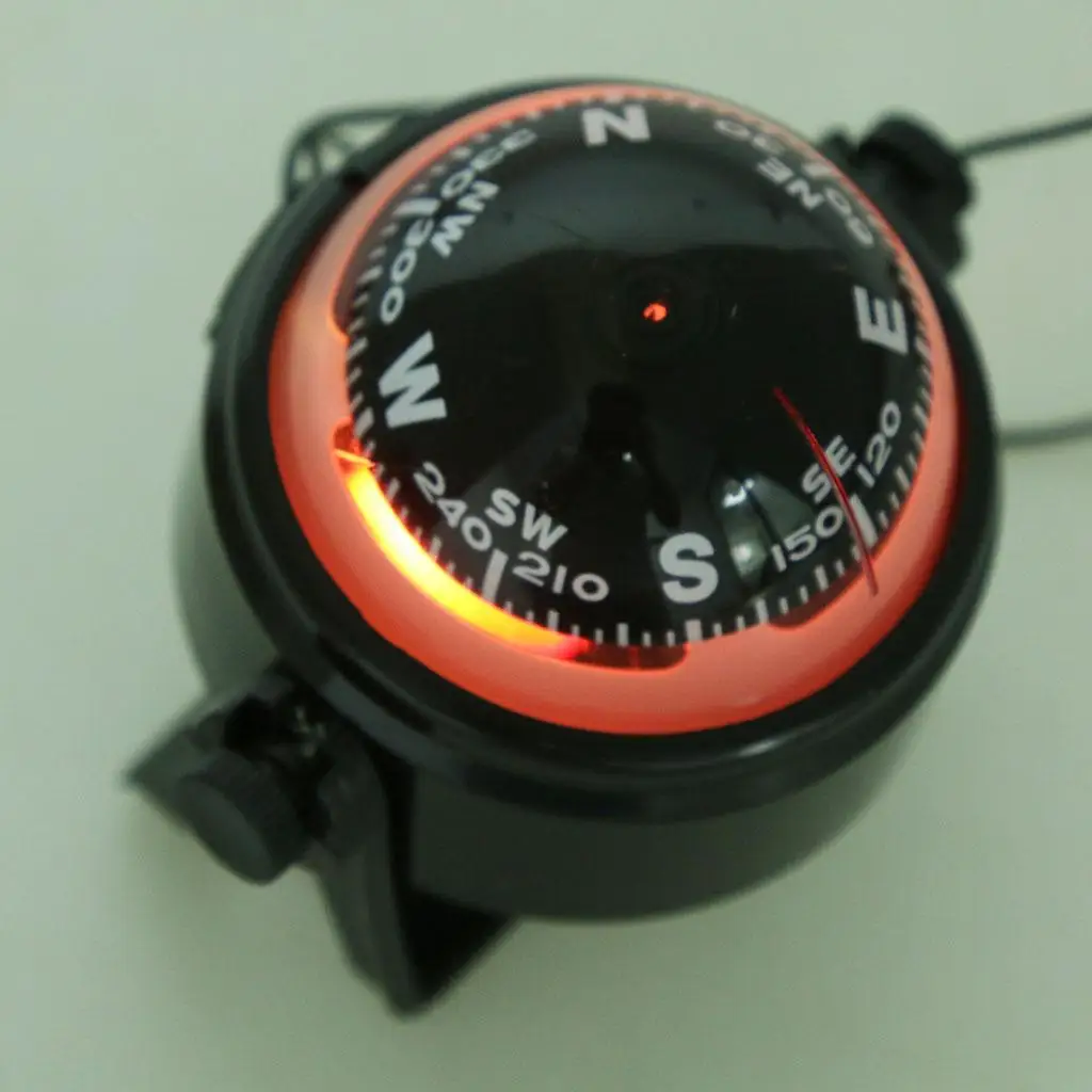 Luminous Multifunction Compass Adjustable Navigation Instrument for Boat Vehicle Outdoor Travel