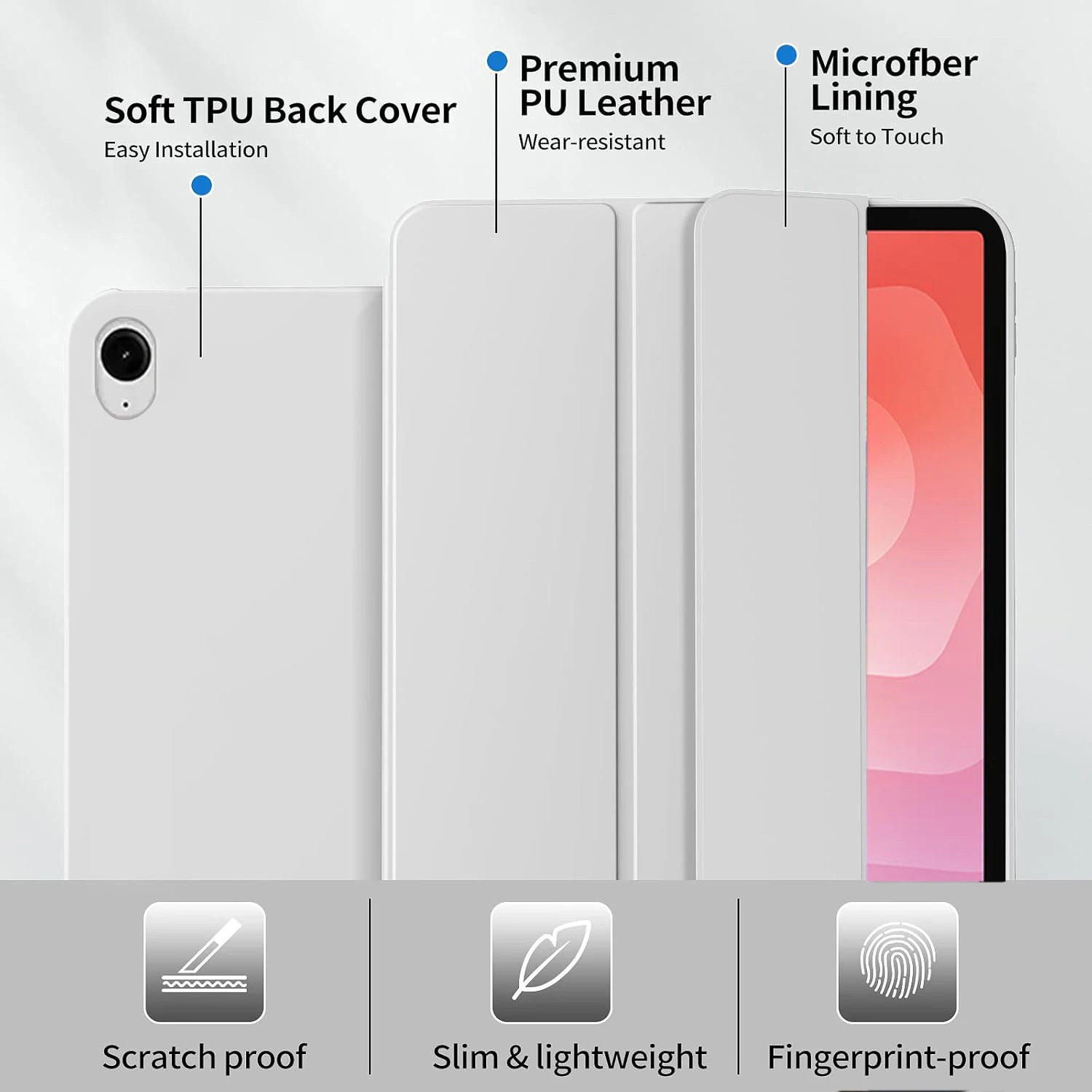 Tri-fold Flip Case For Samsung Galaxy Tab S11 5G 2025 11'' SM-X730 SM-X736B Magnetic Stand Protective Cover Auto Sleep/Wake up - view 4