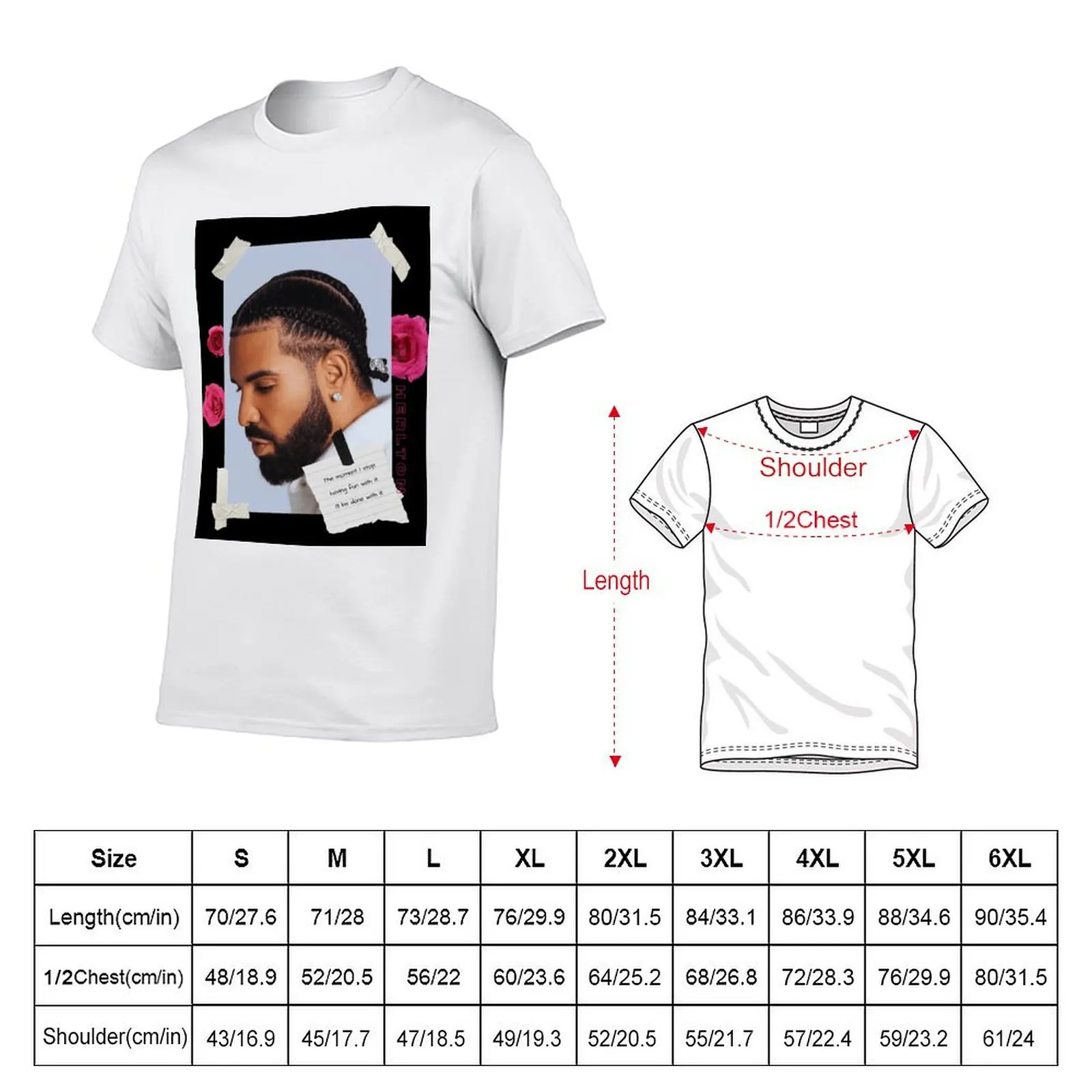 DRAKE'S DONE T-Shirt baggy shirts anime stuff men clothes