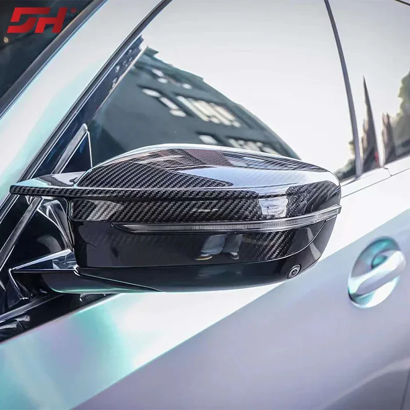 

Накладки на зеркала заднего вида из настоящего карбона для BMW M3 G80/M4 G82 G83 2021-2023 (для леворульных и праворульных авто)