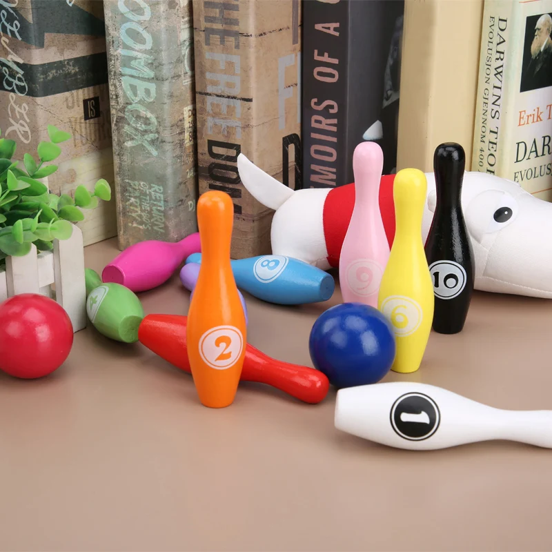 Bowling Set Education Toys For Kids Toddlers Animal Number Learning  Indoor Outdoor Sports Games Toys for Kids Baby Gift