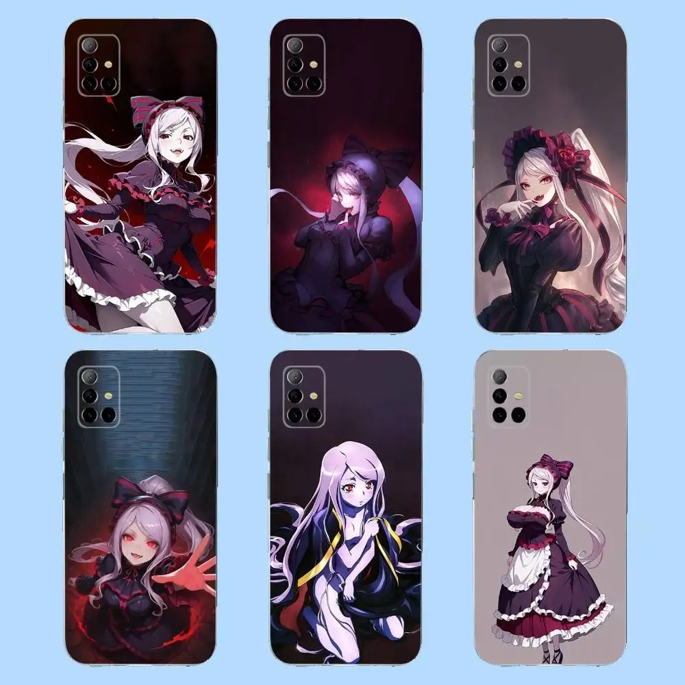 

S-Shalltear Anime Phone Case For Samsung S30,23,21,22,20 FE lite,S10,9,PIus Note20ultra Soft Transparent