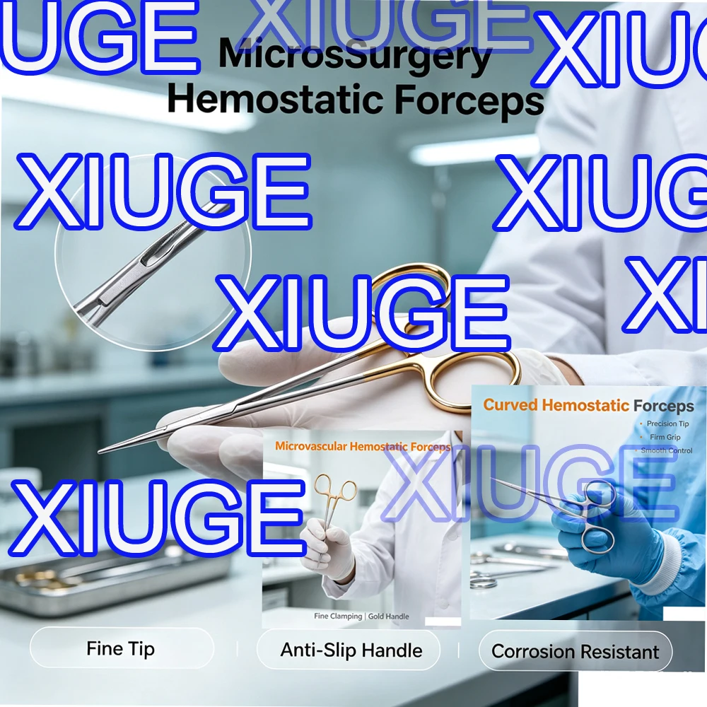 XIUGE 8.5cm Ophthalmic Venus Scissors Stainless Steel Titanium Alloy Surgical Tools for Microsurgery Animal Experiments