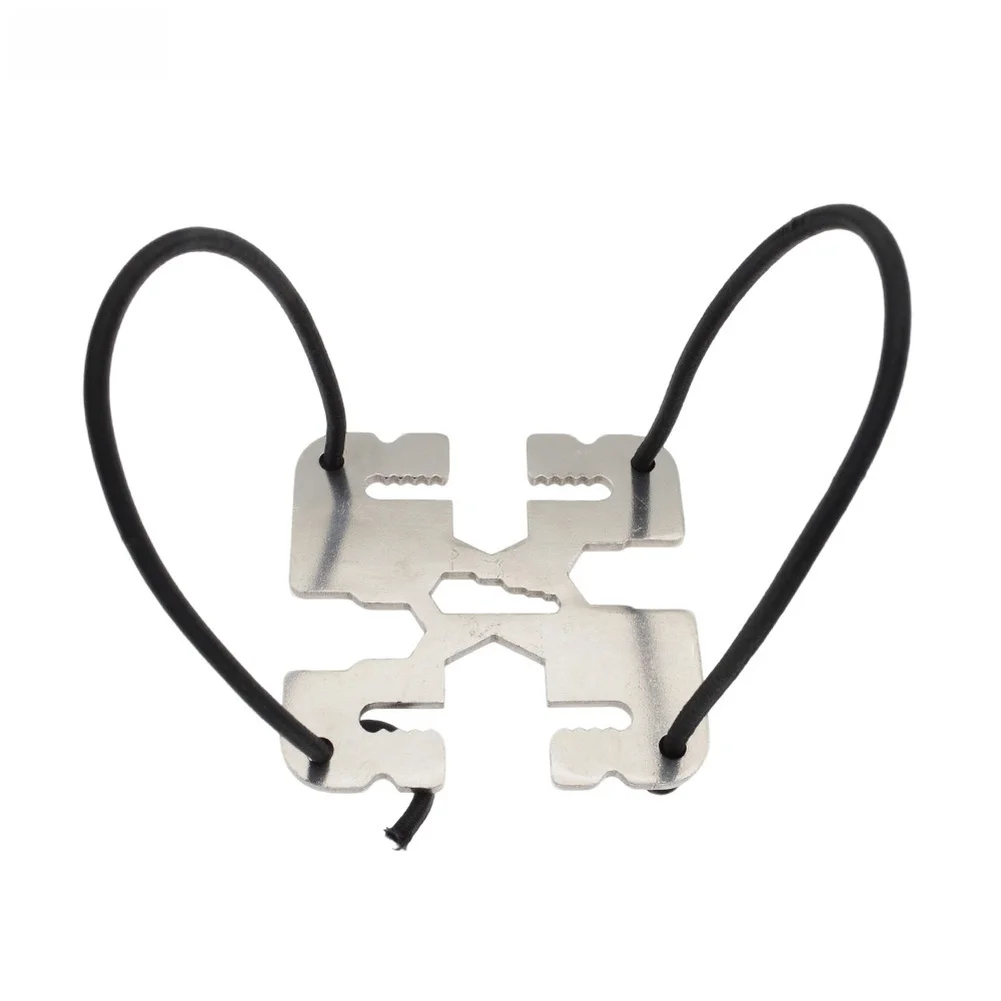 Underwater Diving Maintenance Tool for BCD Systems with Anti Slip Serrations and Elastic Rope Fastening 316 Stainless Steel