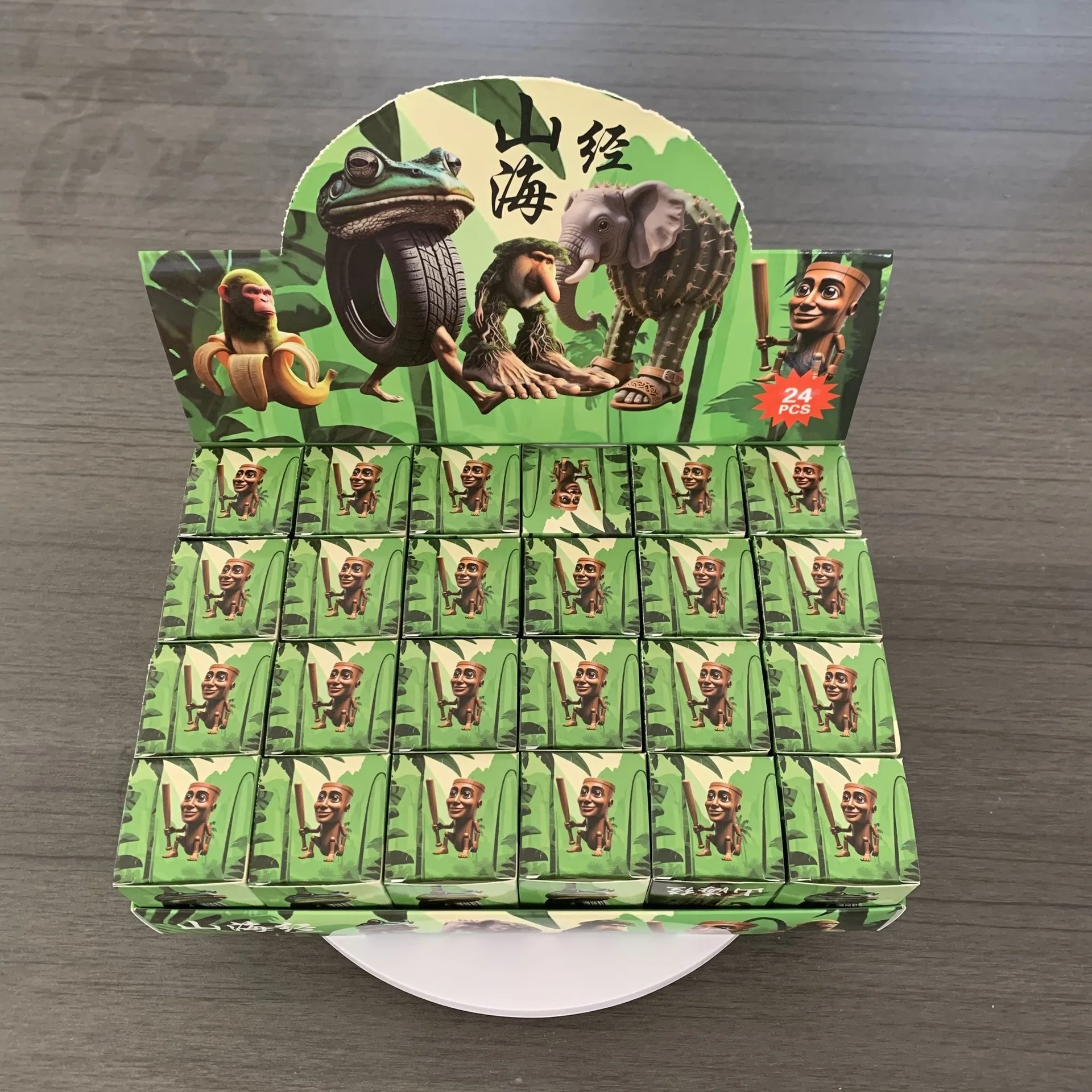 24PCS Italiano Brainrot Cieco Scatola Giocattolo Tralarero Tralala Tungtung Sahur Bombardinocrocodilo Figure Portachiavi Giocattoli Da Collezione