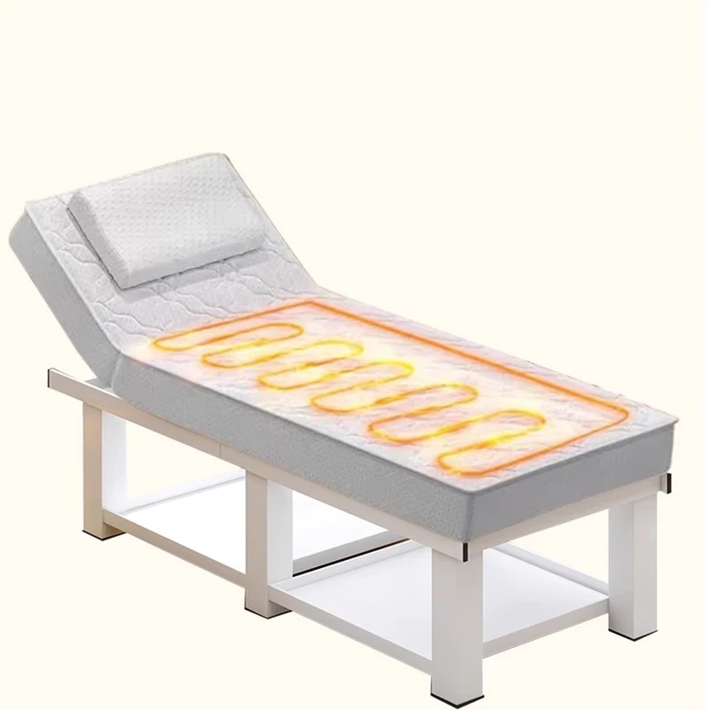 Cama de pilates iluminada, equipamento de mesa de massagem de beleza dobrável, cadeira de fisioterapia de tatuagem, móveis de salão comercial