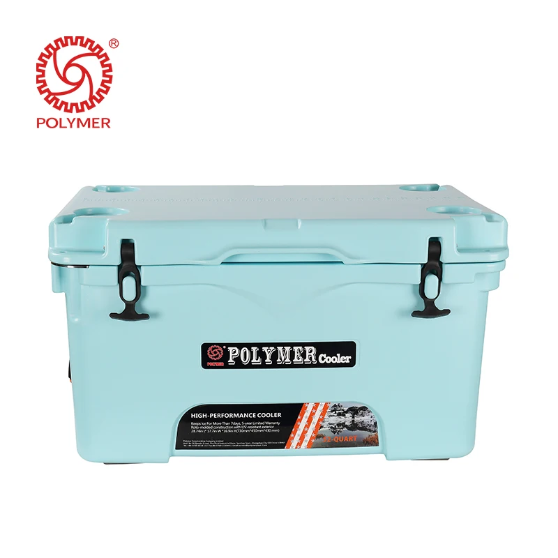 50L/52QT Rotomolded plastic portable fishing cooler box ice chest