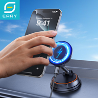 Eary Wireless Car 15W Fast Charger Suction Cup Phone Holder Stand Magnetic Car Mount Dashboard Magsafe Fit for iPhone Samsung HW