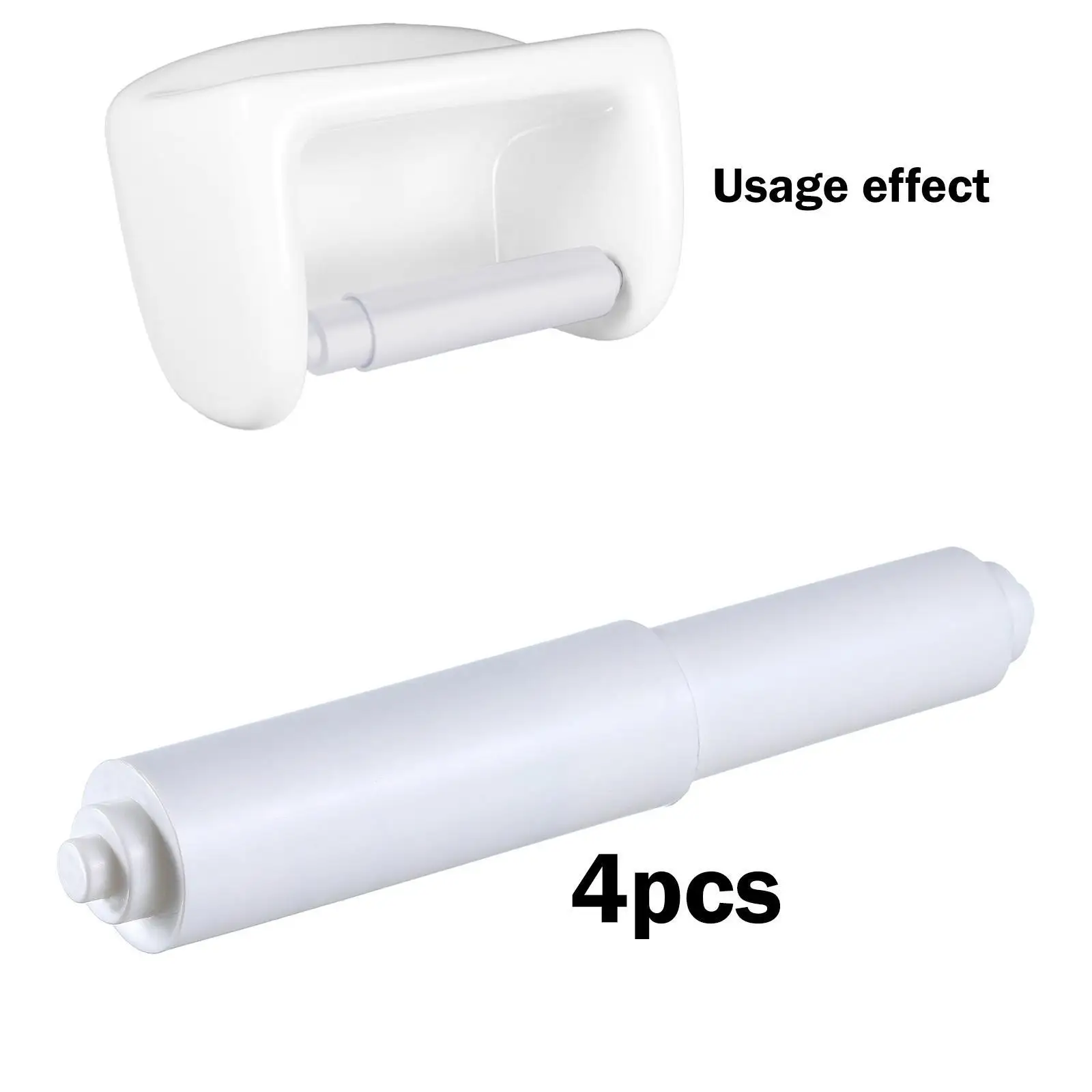4 Pieces Toilet Paper Holder Spring Loaded Roller,Practical Replacement Toilet