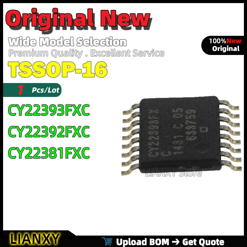 1pcs TSSOP-16 CY22393FXC CY22392FXC CY22381FXC Programmable Clock Generator New Original