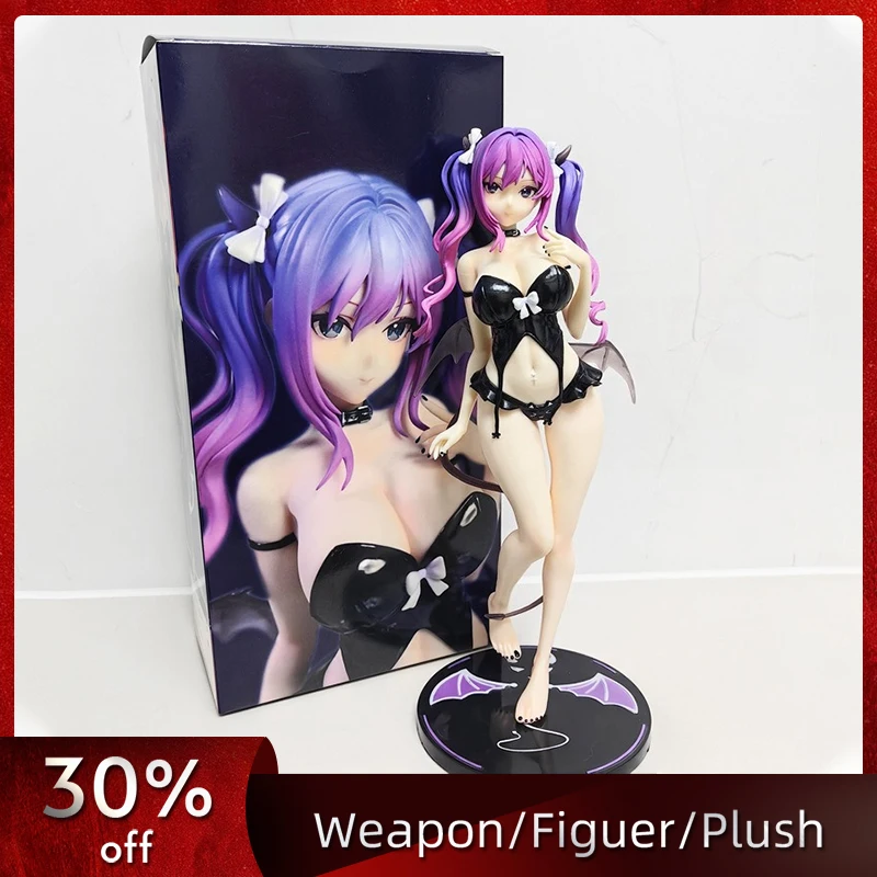 

27cm/10.63in Date A Live Anime Sexy Girl Figure Fluorescent Little Devil Model Doll Cartoon Peripherals Collectible Holiday Gift