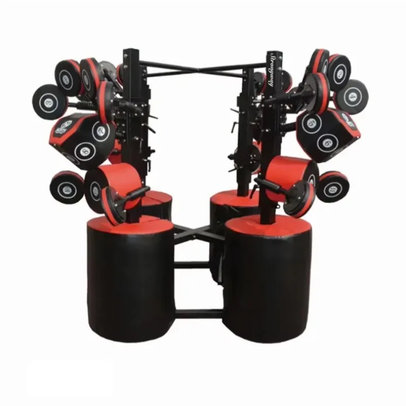 Newly Upgraded Boxing Training Machine Equipment Gym Case Fitness Boxing Master 4 Stations Adjustable Boxing Target
