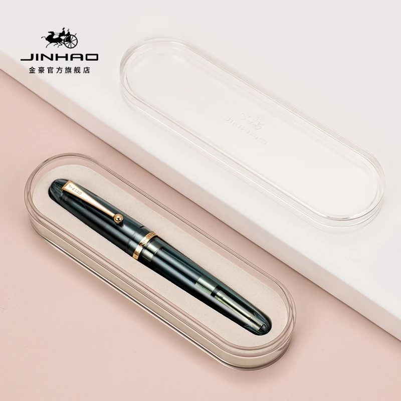 

Jinhao 9019 Resin Fountain Pen #8 EF F M Nib Writing Ink Pen with High Capacity Ink Converter Office school supplies with box