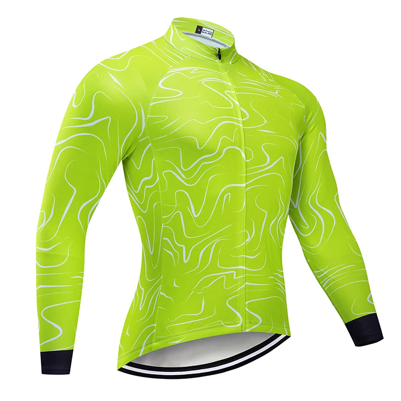 2024 Cycling Sweatshirt Men\'s Clothing Long Sleeve Top MTB Cycling Road Pants Cycling Bib Sun Protection Cycling Long Shirt