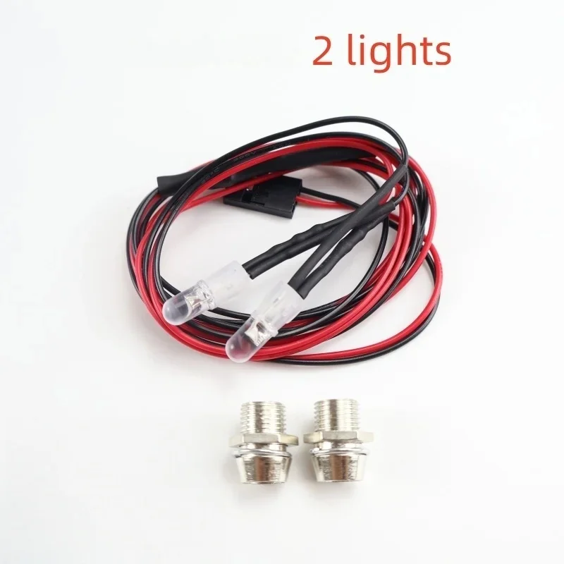 white 3/5mm LED lights RC spotlight remote control front and tail lights RC headlights 2/4/6/8 red