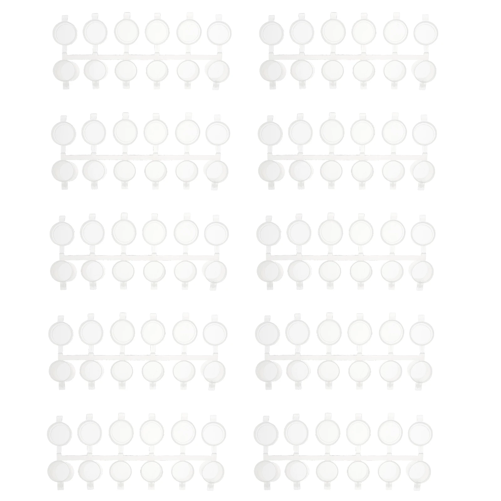 

40 Pcs Palette 5ml Empty Paint Pots Mini Empty Plastic Storage Containers Lids for Pigments Cosmetics Beads Powder