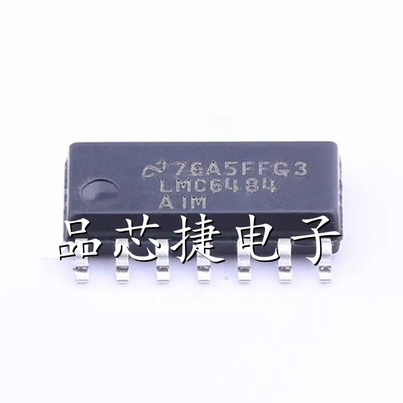 5pcs/Lot LMC6484AIMX/NOPB LMC6484AIMX Marking LMC6484AIM SOIC-14 CMOS Rail-to-Rail Input and Output Quad Operational Amplifier