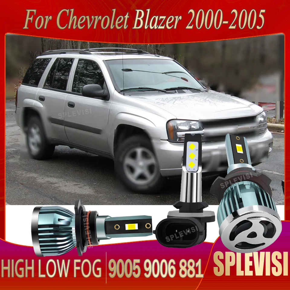 

Improved Night Lighting Performance LED 5 year warranty Headlight foglight For Chevrolet Blazer 2000 2001 2002 2003 2004 2005