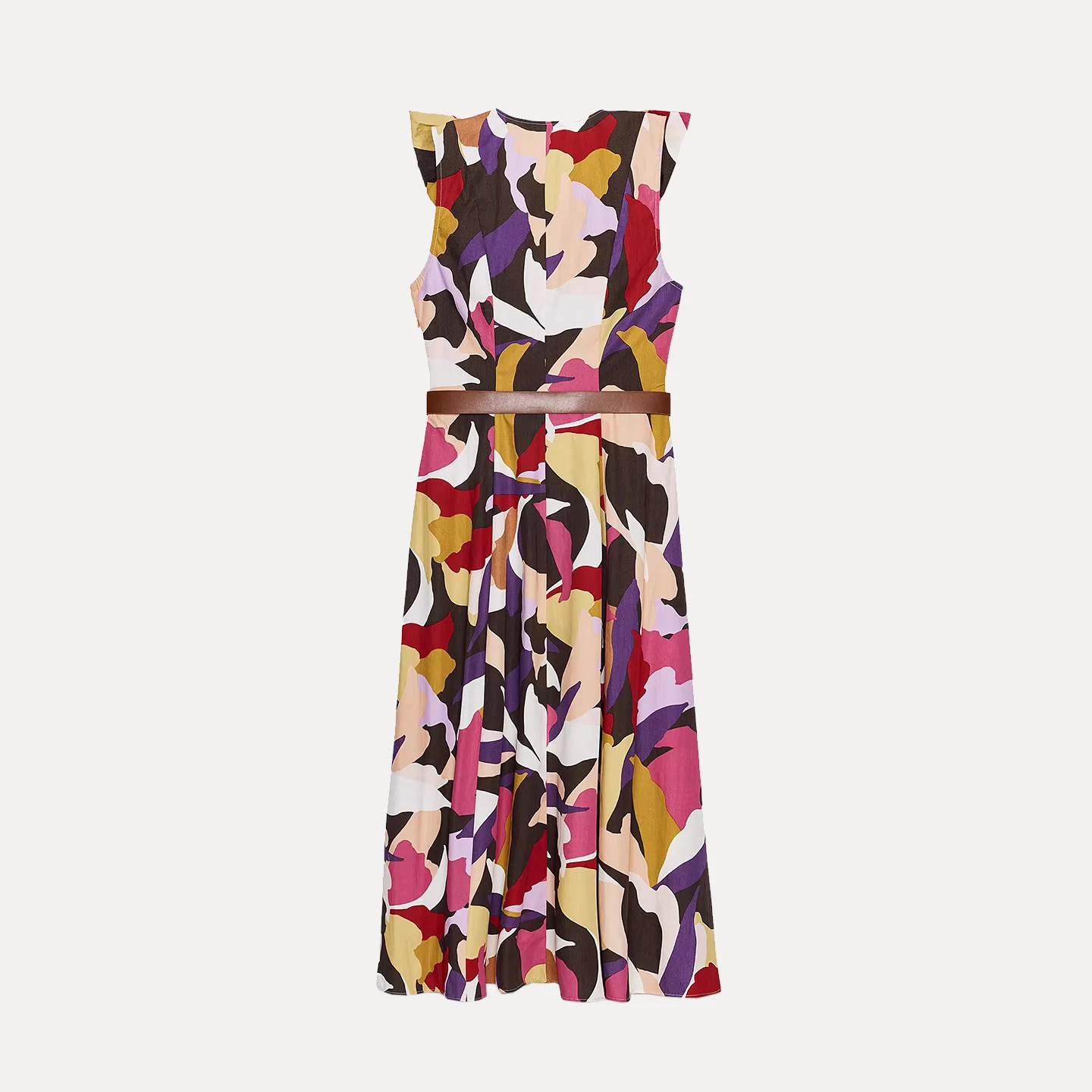 Z Faionable Gedrukt Midi Dr Dames Polyestervezel Ademend Comfortabel Stand Fit Casual Zomer Dr