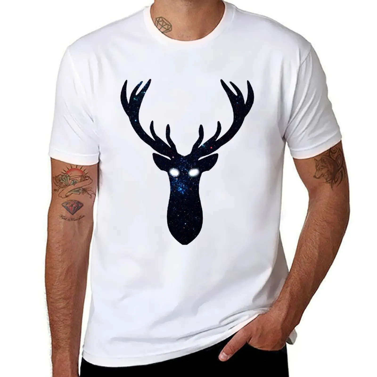

Space Deer T-Shirt g man t shirts for men man t shirt heavy cotton T-Shirt