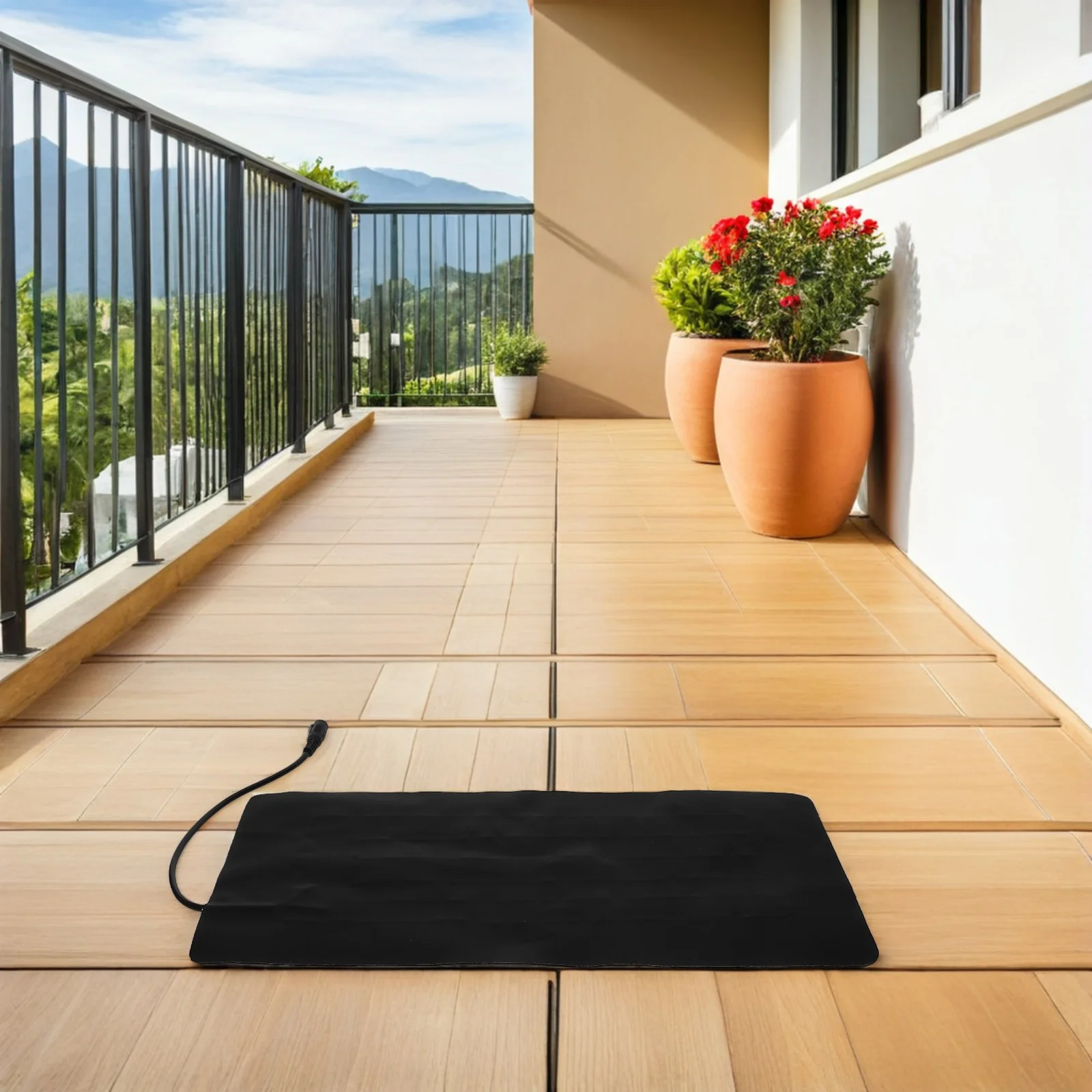 USB Powered Seedling Heat Mat Adjustable Temperature 32.8x18x0.3cm Portable Waterproof Heating Pad for Seed Germination and