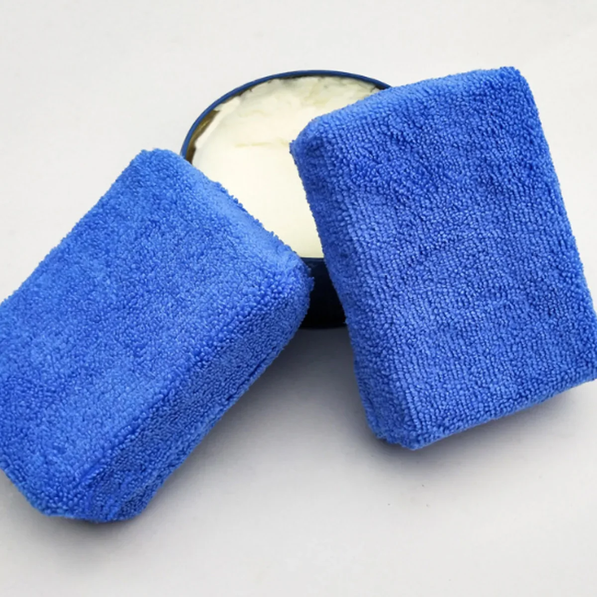 1/2pcs Multi Purpose Cleaning Sponge For Waxing And Polishing Car Tiles Ultra Fine Fiber Polishing Sponge Car Cleaning Tool