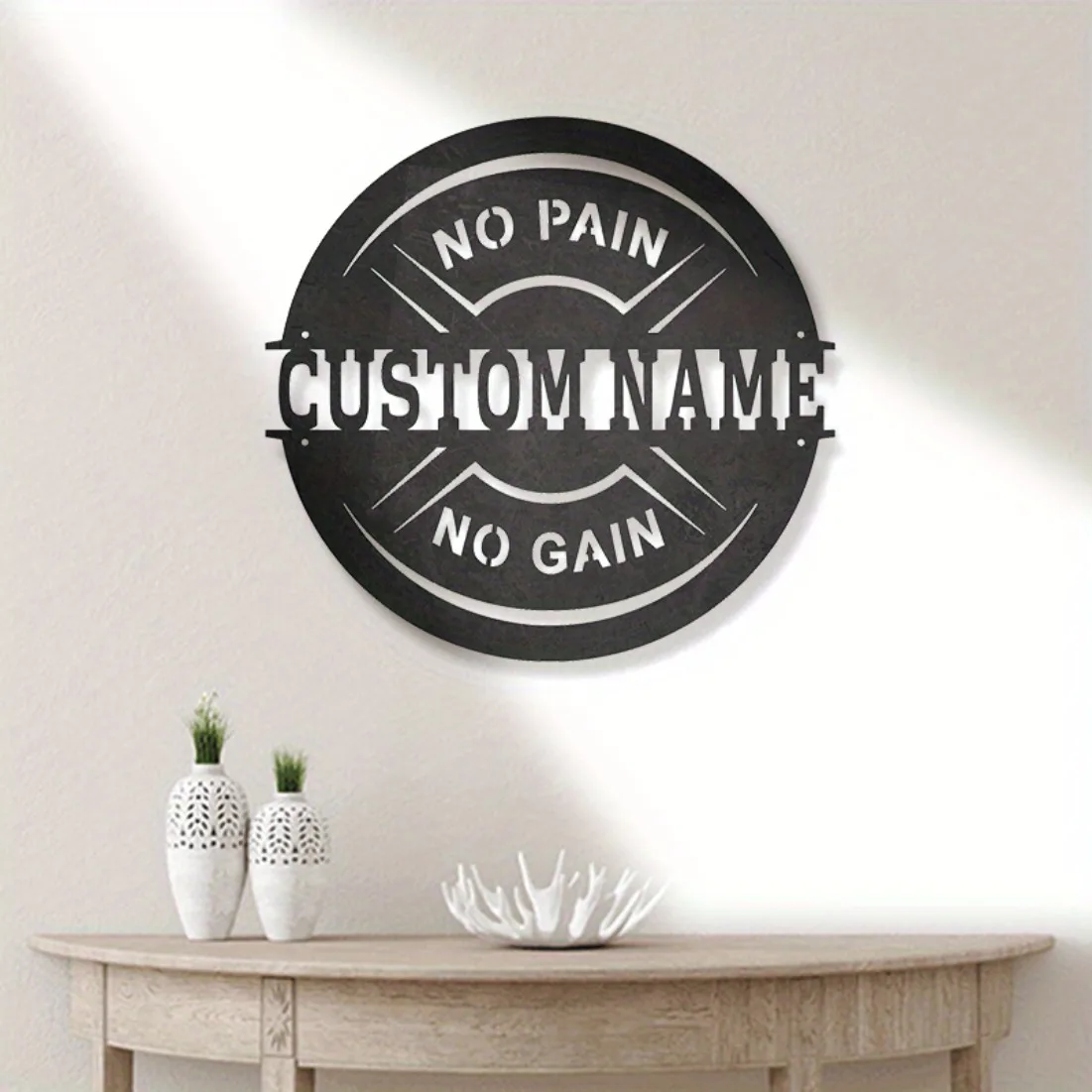 Personalized Vintage Metal Wall Art - Custom Name 