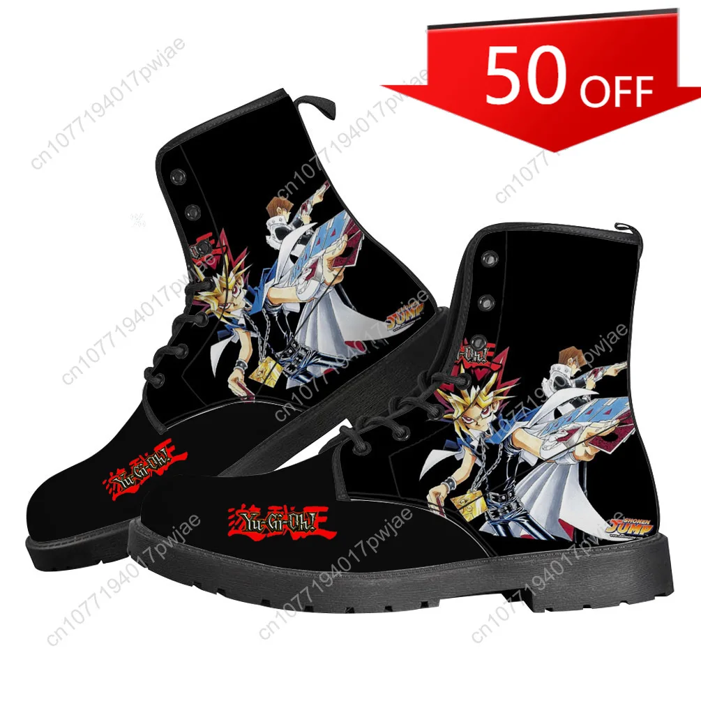 Botas informales de anime Yu Gi Oh, zapatos para hombre y mujer de Yugi Muto, botas geniales y elegantes de estilo callejero retro