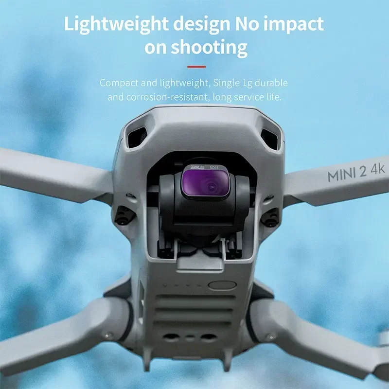 

Для DJI Mini 4K/Mini 2/Mini 2 SE объектив для беспилотника Filter ND8 ND16 ND32 ND64 Filter Set Mavic Mini 2 Camera Accessories 4 Pack