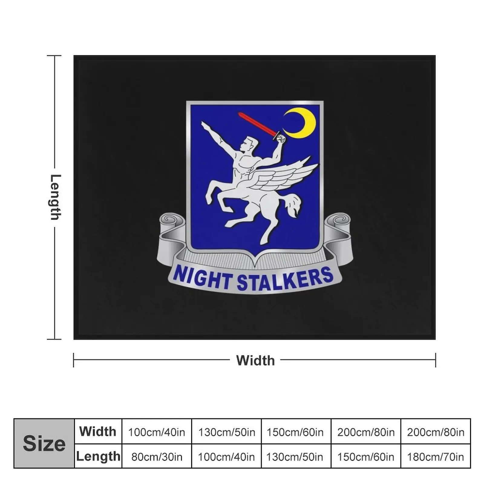 160th SOAR Night Stalkers Throw Blanket Blankets Sofas Of Decoration Stuffeds Furry Soft Plaid Blankets