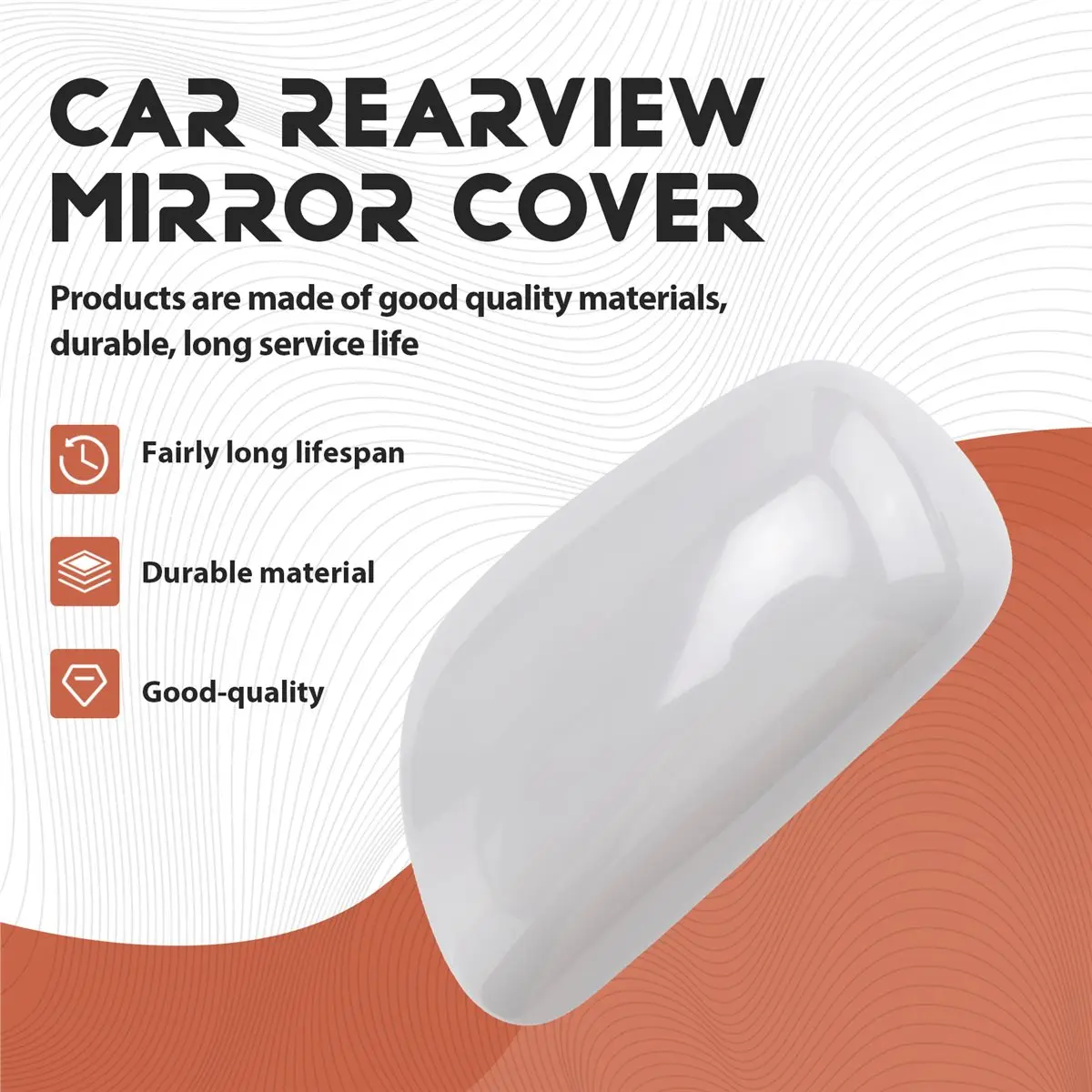 11-1Pcs Car Rearview Mirror Cover Side Mirror Cap for Toyota Corolla 2007 - 2013 87915-02910 87945-02910 Left