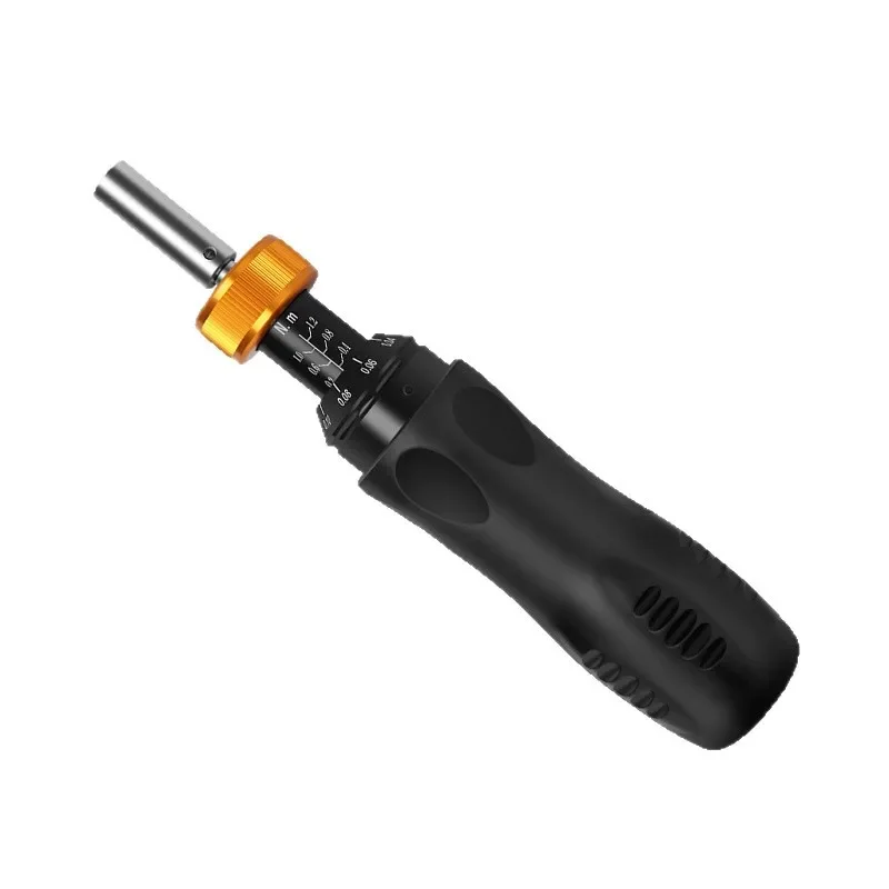 Preset Adjustable Torque Screwdriver with Gauge and Interchangeable Bits